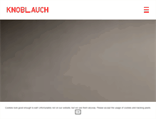 Tablet Screenshot of knoblauch.eu